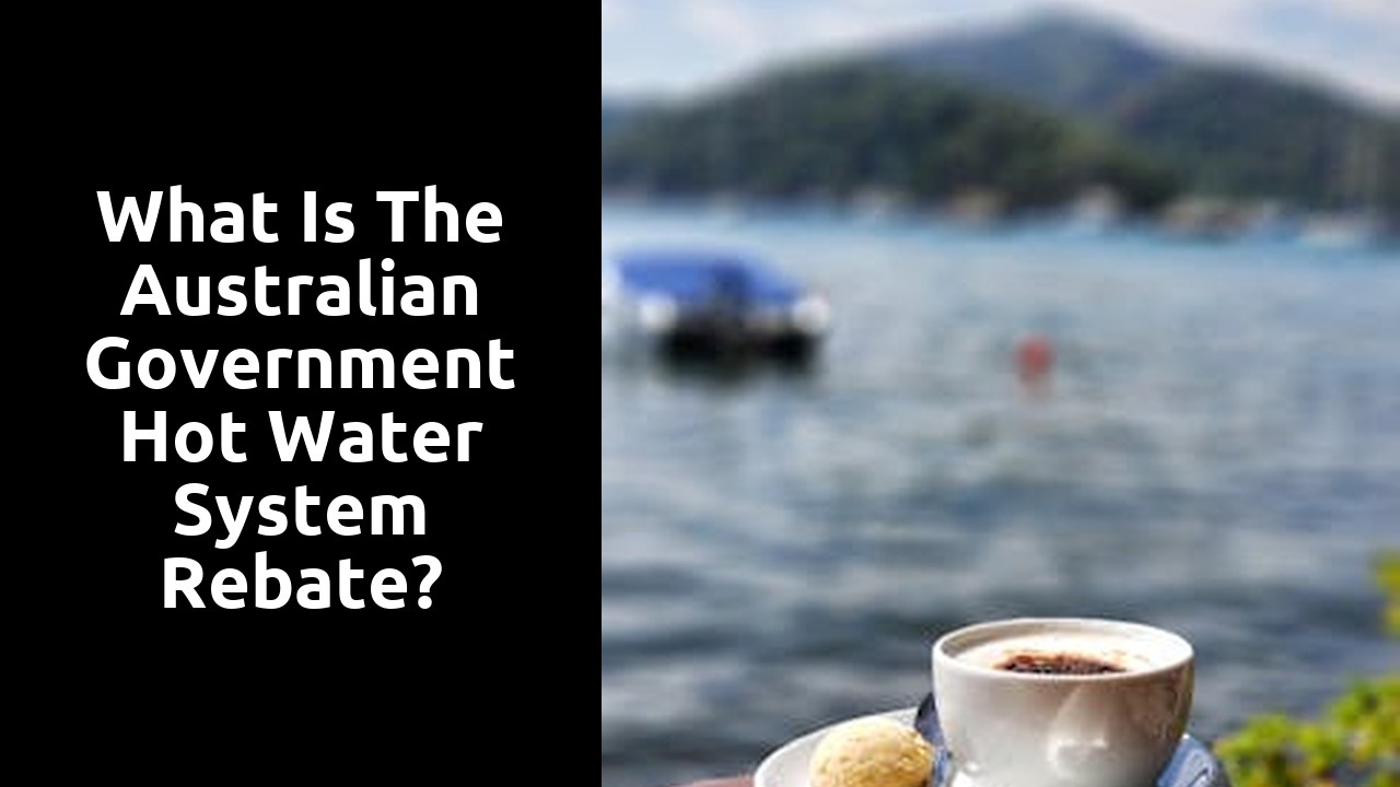 What is the Australian government hot water system rebate?