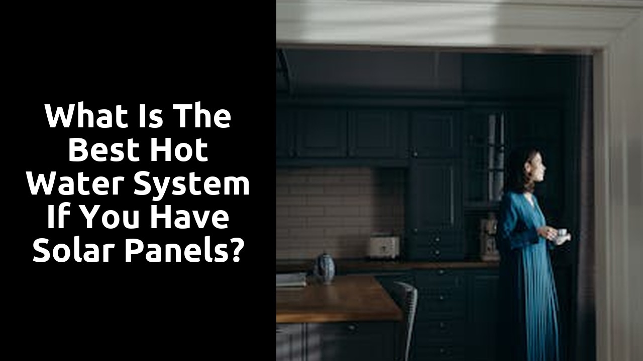 What is the best hot water system if you have solar panels?